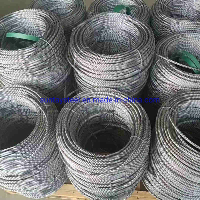 7X7 Galvanized Steel Wire Rope 5/64