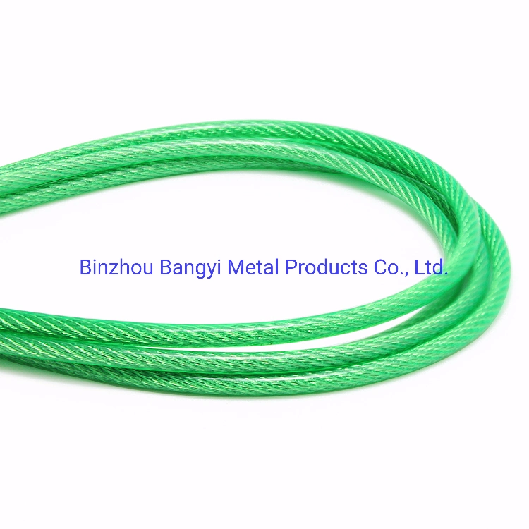 Plastic Coated Steel Wire Rope in China Factory Direct Sale