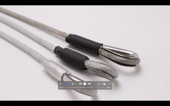 코팅된 PVC 나일론 강철 케이블 크레인, 플라스틱 코팅된 아연 도금 스테인레스 스틸 와이어 로프