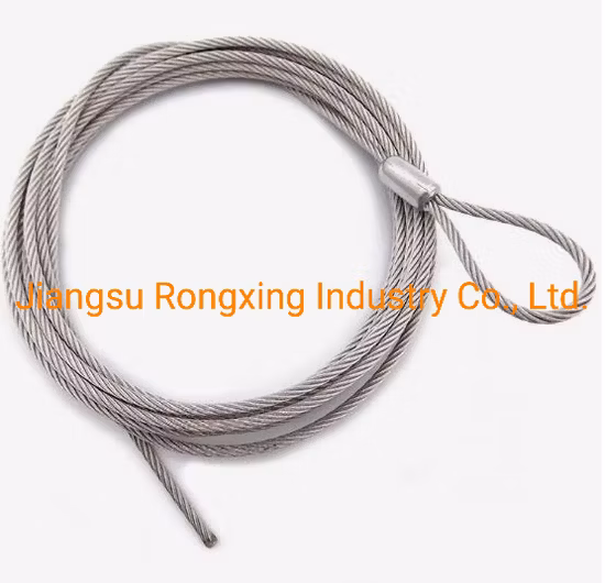 1X7 -8.0mm 미리 형성된 유형 302/304 스테인레스 스틸 항공기 케이블